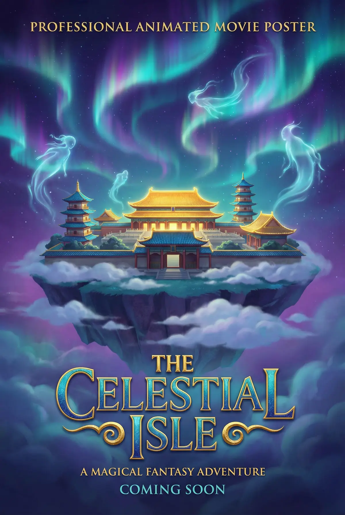 福利姬 出品动画奇幻片《灵境传说》电影海报